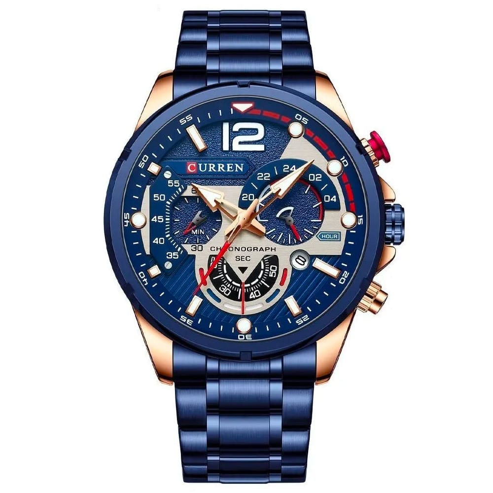 CURREN 8395 Reloj Hombre (Color Azul)